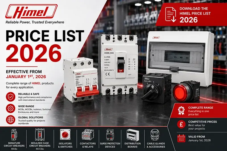 Himel Price List 2026 – HDB9 MCBs, HDM3 MCCBs, HDC3 Contactors, HDR3s Thermal Relays & Complete Low-Voltage Range
