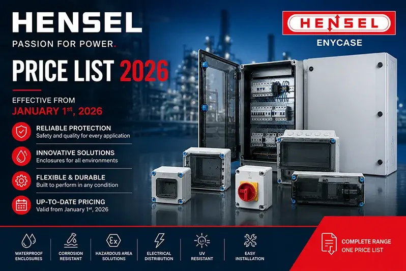 Hensel Price List 2026 – ENYCASE, ENYBOARD, ENYFLEX, ENYSTAR, ENYMOD & ENYSUN Distribution Systems