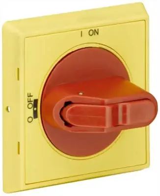1SAM201920R1002 - Mshd-ly Handle, Ip64, Red/yellow, - ABB