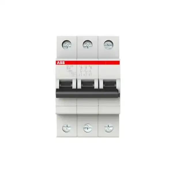 ABB - 2CDS213001R0065 - 3P B 6A Miniature Circuit Breaker (MCB) SH203-B6 - 1