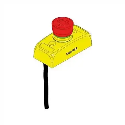 ABB - 2TLA030051R0400 - Emergency stop button, Smile 10 EA, 2xNC, 1 meter cable - 1