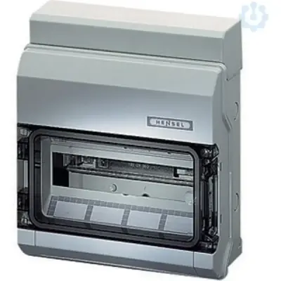Consumer Unit Kv 1512 12 Mod., Ip54 333x295x129mm With Terminals - Hensel