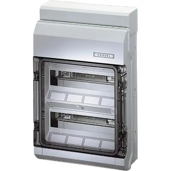Hensel - Consumer unit KV 2624 24 mod. (2x12) IP54 458x295x129mm without terminals - Hensel