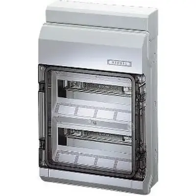 Consumer Unit Kv 8224 24 Mod. (2x12) Ip65 458x295x129mm Without Terminals - Hensel