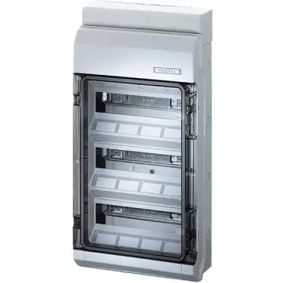 Consumer Unit Kv 8336 36 Mod. (3x12) Ip65 583x295x129mm Without Terminals - Hensel