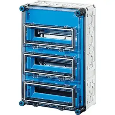 Consumer Unit Mi 1337 36 Mod. (3x12) Ip65 450x300x185mm, Without Terminals - Hensel