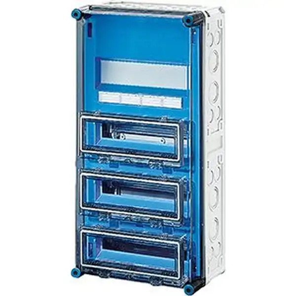 Hensel - Consumer unit MI 1443 48 mod. (4x12) IP65 600x300x185mm, without terminals - Hensel