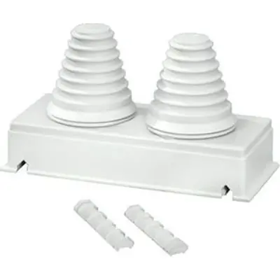 Flange Fp Fg 272 With Sealing Range 2x 30-72mm Ip65 135x270mm - Hensel