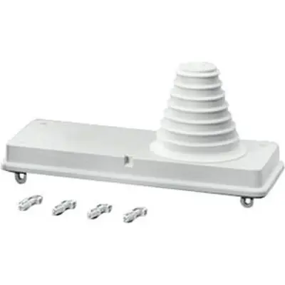 Flange Mi Fp 70 With 1 Step Gland With Mounting Wedges, For Laying Cable Ip65 110x300x100mm - Hensel