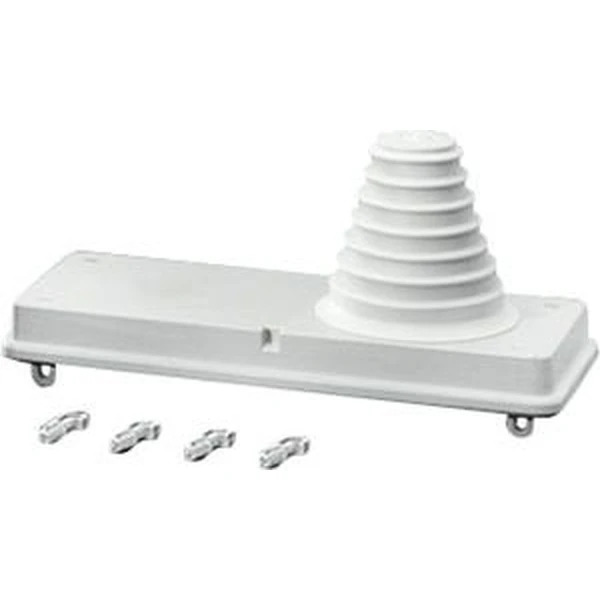 Hensel - Flange MI FP 70 with 1 step gland with mounting wedges, for laying cable IP65 110x300x100mm - Hensel