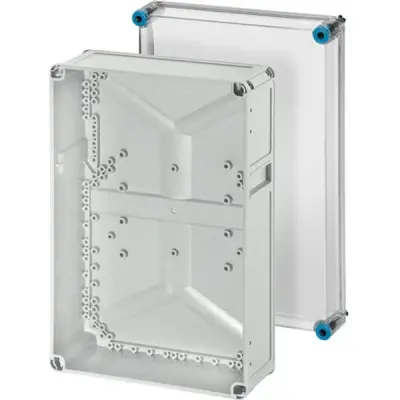 Empty Box K 0300 300x450x170 Mm With Transparent Lid, Grey, Emty - Hensel