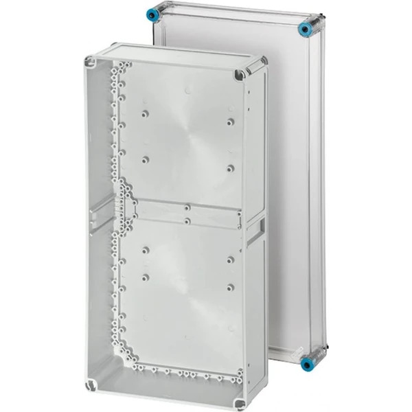 Hensel - Empty box K 0400 300x600x170 mm with transparent lid, grey, emty - Hensel