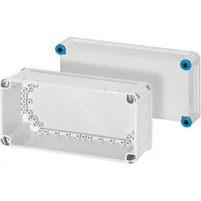 Enclosure K 0101 300x150x170 Mm Ip66 With Opaque Lid, Grey, Emty - Hensel