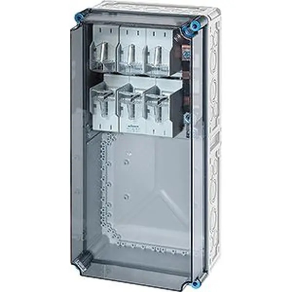 Hensel - Mi 6476 HRC fuse box 1xNH2, 3P, 400A, busbar 5P 400A, IP65 - Hensel
