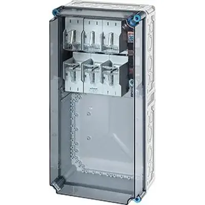 Mi 6477 Hrc Fuse Box 1xnh2, 3p, 400a, Busbar 5p 630a, Ip65 - Hensel