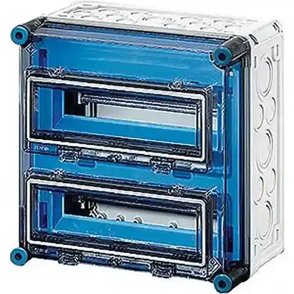 Hensel - Consumer unit MI 1227 24 mod. (2x12) IP65 300x300x185mm, without terminals - 1