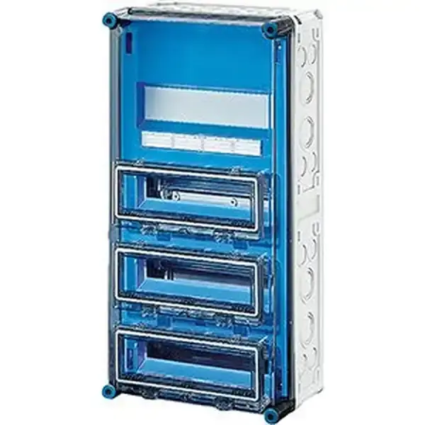 Hensel - Consumer unit MI 1443 48 mod. (4x12) IP65 600x300x185mm, without terminals - 1