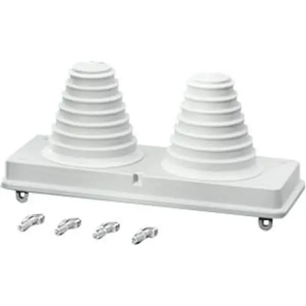Hensel - Flange MI FP 72 with 2 step gland with mounting wedges, for laying cable IP65 110x300x100mm - 1