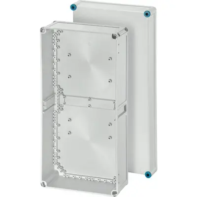Hensel - Enclosure K 0401 275x575x150 mm with opaque lid, grey, emty - 1