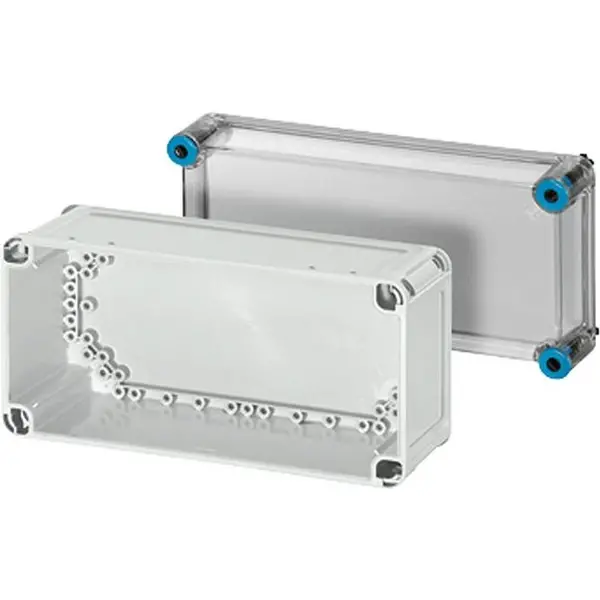 Hensel - Enclosure K 0100 275x125x150 mm IP66 with transparent lid, grey, emty - 1