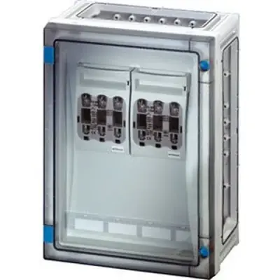 Hensel - FP 4212 HRC fuse box with fuse switch disconnector 2xNH000, 3P, 125A+PE+N, IP65, ENYSTAR - 1