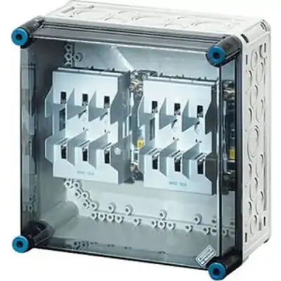 Hensel - Mi 4250 HRC fuse box 2xNH00, 3P, 125A+PE+N, IP65 - 1