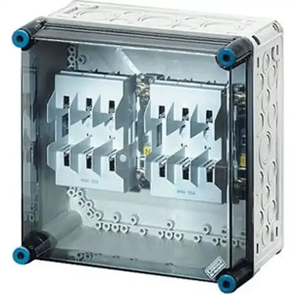 Hensel - Mi 4250 HRC fuse box 2xNH00, 3P, 125A+PE+N, IP65 - 1