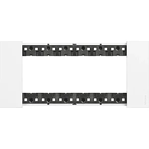 BTicino KA4806KW Living Now 6M White Cover Plate - BTICINO