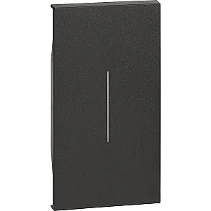 BTicino KG01M2 Living Now 2M Black Switch Cover - BTICINO