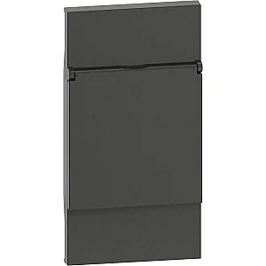 BTicino KG04P Living Now 2M Black Socket Cover - BTICINO
