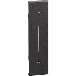 BTicino KG05 Living Now 1M Black Shutter Control Cover - BTICINO