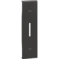BTicino KG06 Living Now 1M Black Shutter Control Cover - BTICINO