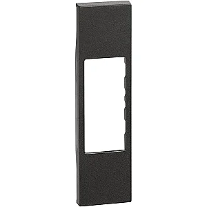 BTicino KG07 Living Now 1M Black Socket Cover - BTICINO