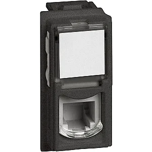 BTicino KG4258RJ11 Living Now 1M Black RJ11 Telephone Socket - BTICINO