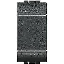 BTicino L4001A Livinglight 1M 16A Black One-Way Switch - BTICINO