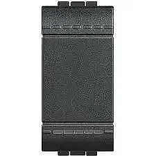 BTicino L4003A Livinglight 1M 16A Black Two-Way Switch - BTICINO