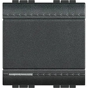 BTicino L4004M2N Livinglight 2M 16AX 250V Anthracite Intermediate Switch - BTICINO