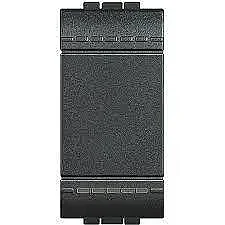 BTicino L4005A Livinglight 1M 16A Black Pushbutton - BTICINO