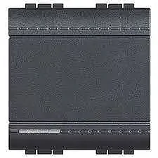 BTicino L4005M2A Livinglight 2M 16A Black Pushbutton - BTICINO