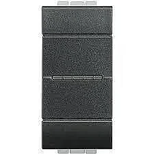 BTicino L4051AN Livinglight 1M 16A Black Axial Switch - BTICINO