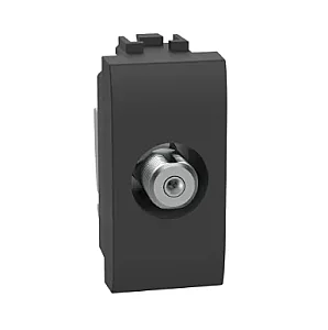 BTicino L4202FN Livinglight 1M Anthracite TV Socket with F Connector - BTICINO