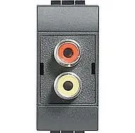 BTicino L4269R Livinglight 1M Audio/Video Connector - BTICINO