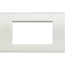 BTicino LNA4804BI Livinglight 4M White Cover Plate - BTICINO