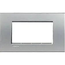BTicino LNA4804TE Livinglight 4M Tech Grey Cover Plate - BTICINO