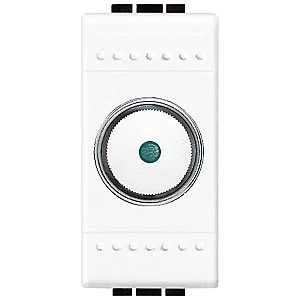 BTicino N4402N Livinglight 1M 60-500W 230V White Rotary Dimmer - BTICINO
