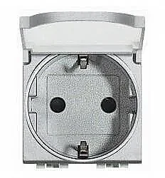 BTicino NT4141PW Livinglight Tech Grey Socket Cover - BTICINO