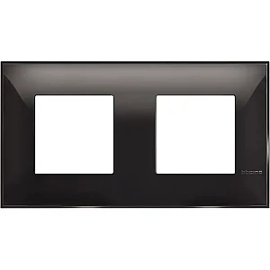 BTicino R4802M2BC Classia 4M Black Cover Plate - BTICINO