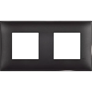 BTicino R4802M2BG Classia 4M Satin Black Cover Plate - BTICINO
