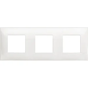 BTicino R4802M3RW Classia 6M White Cover Plate - BTICINO