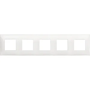 BTicino R4802M5RW Classia 10M White Cover Plate - BTICINO